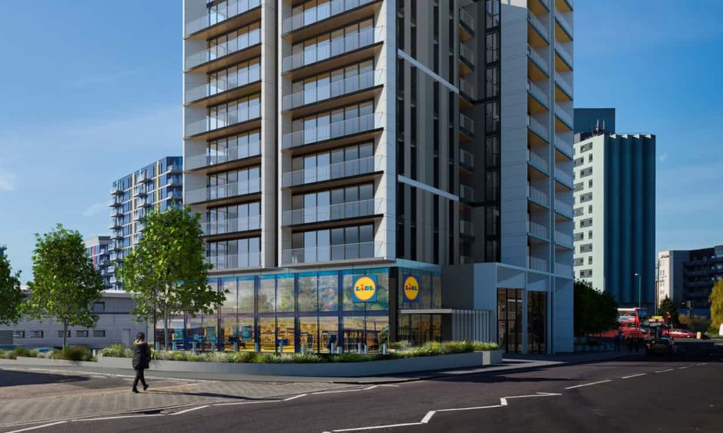 Discount grocer Lidl plans to build 3,000 homes and a school